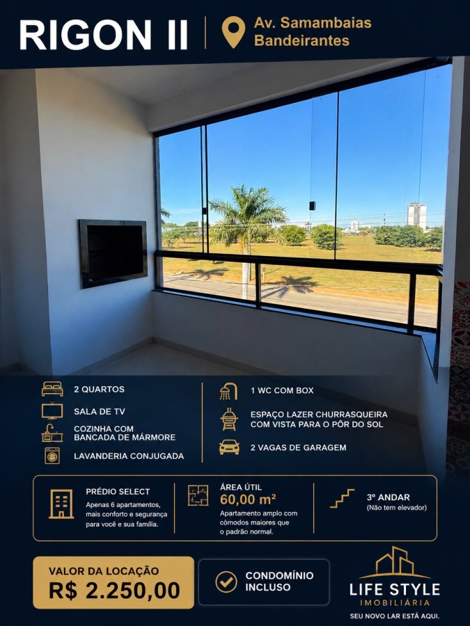 Apartamento para Loca��o - Lucas do Rio Verde, Bairro Bandeirantes