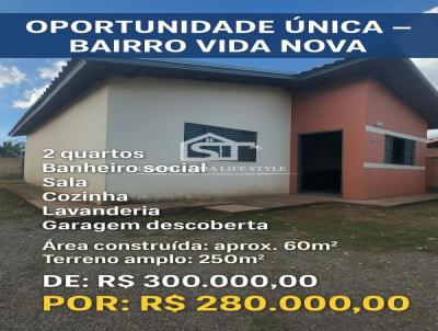Casa para Venda, em Lucas do Rio Verde, bairro Vida Nova, 2 dormit�rios, 1 banheiro, 1 vaga