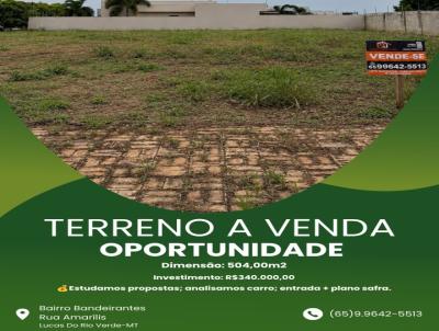 Terreno para Venda, em Lucas do Rio Verde, bairro Bairro Bandeirantes